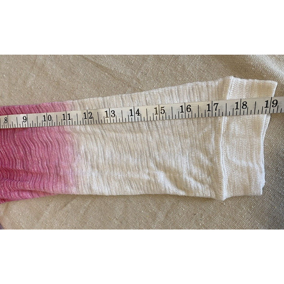 Z by Zobha Pullover Top Womens XL / 2XL Pink & White Ombre wBack Cut Out Blouse - Picture 9 of 11